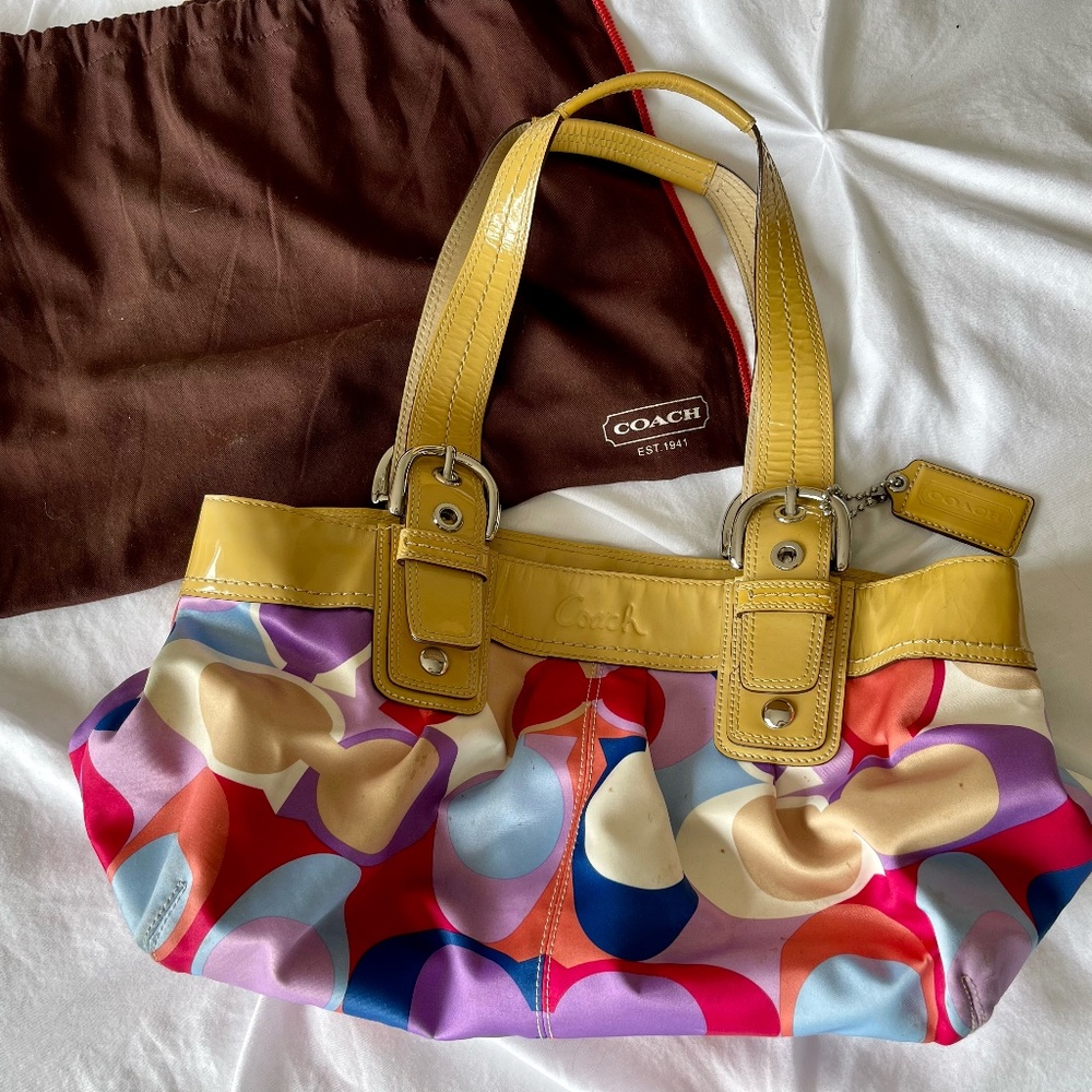 Coach Soho Scarf Print Handbag